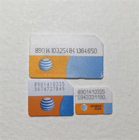 Sim card is suitable for use with standard, micro and nano devices. 1 Pcs AT&T Micro SIM Card for Activation iPhone 4 4s for ...