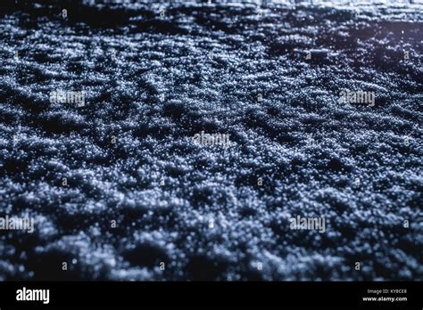 Backlighted Snow Texture During Snowstorm At Night Stock Photo Alamy