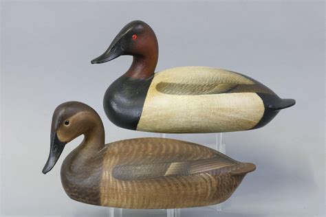 Sold Price Marty Hanson Pair Of Canvasback Duck Decoys Invalid Date Est