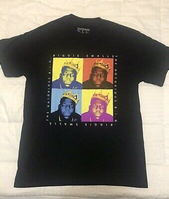 New Notorious BIG Biggie Smalls Classic Graphic T Shirt Rap Hip Hop Size L EBay