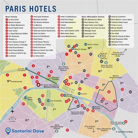 Paris Hotel Map Best Areas Neighborhoods And Places To Stay