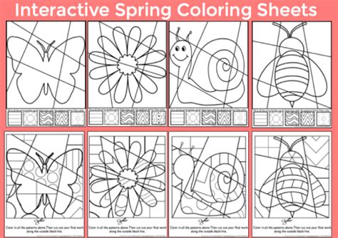 But with these coloring pages, chose your own colors ! Spring Art Integration Lessons! - Art with Jenny K