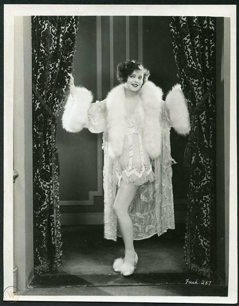 Clara Bow In Flapper Style Negligee Original Vintage 1920s Portrait Dblwt Photo 3771769160