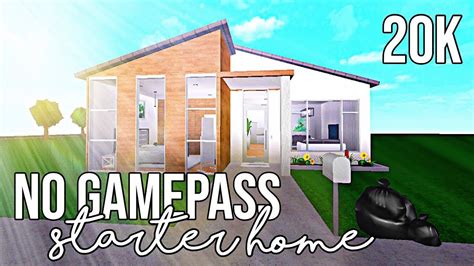 Roblox│welcome To Bloxburg No Gamepass Starter Home 23k Youtube