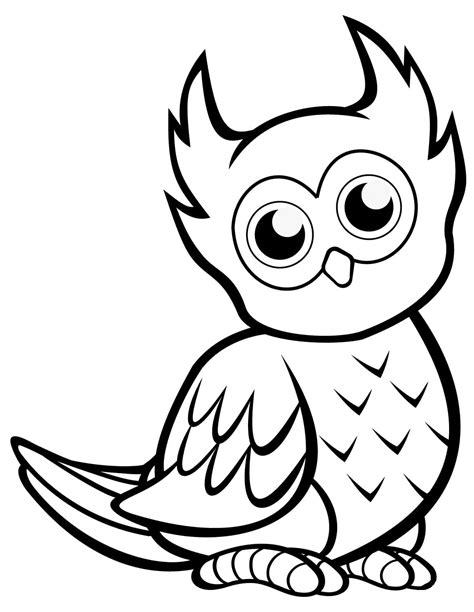 Owl Coloring Pages Coloringlib