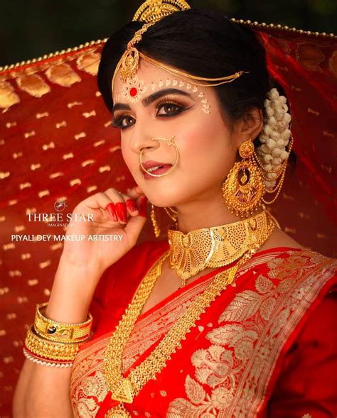 Bengali Bridal Makeup Indian Bride Makeup Indian Bridal Fashion Wedding Looks Bridal Looks