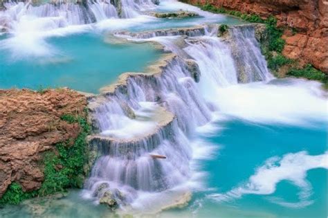 Cascadas De Agua Turquesa Turquoise Waterfalls