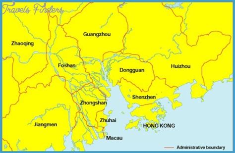 Shenzhen Dongguan Map Travelsfinderscom