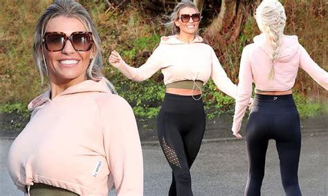 Christine Mcguinness Teases Her Toned Midriff In Cropped Hoodie And