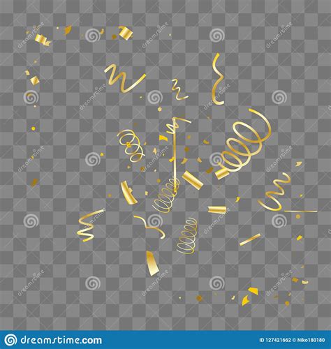 Golden Confetti Gold Texture Glitter Stock Vector Illustration Of Nobody Overlay 127421662