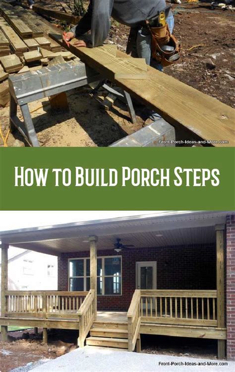 How To Build Steps How To Build A Porch Porch Steps