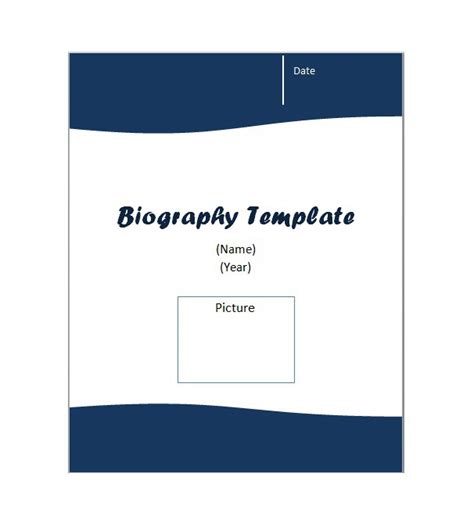 45 Free Biography Templates And Examples Personal