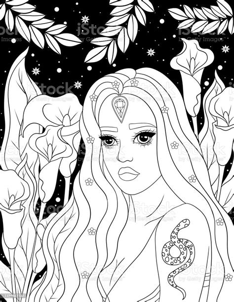 Horror Beauties Coloring Book Stock Illustration Download Image Now