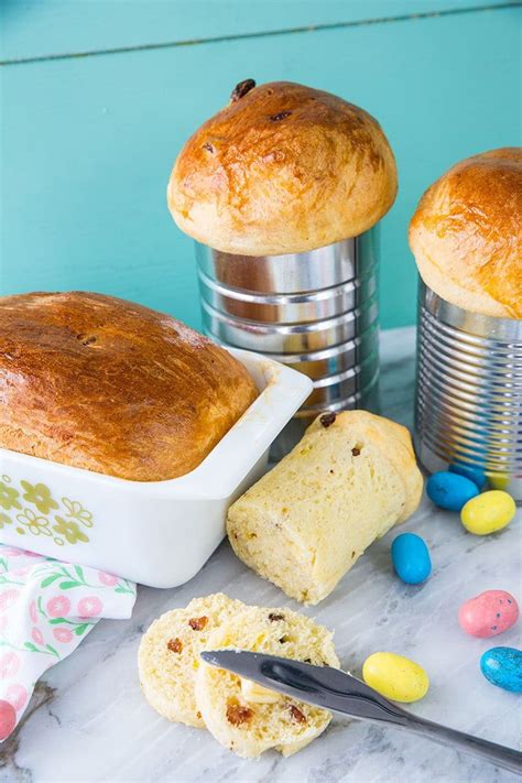 easter bread or ukrainian babka in coffee tins and in a pyrex loaf pan babka recipe easter
