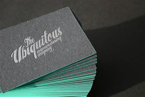When you add a painted edge to your thick business card, you are sure to make a strong first impression. Edge Painted Letterpress Business Cards on Behance