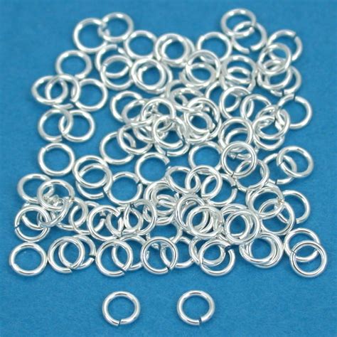 100 Sterling Silver Open Jump Rings Jewelry 24 Ga 3mm