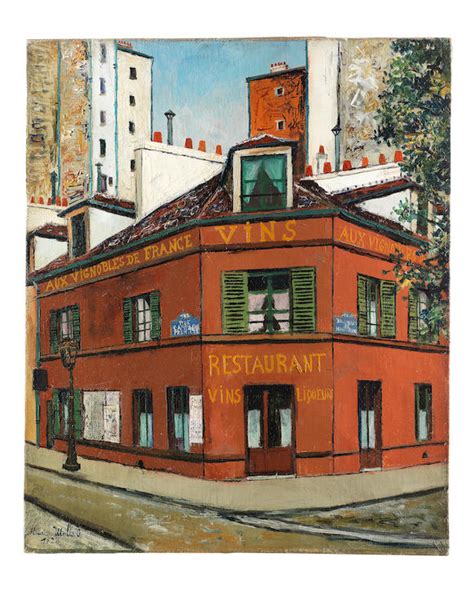 Bonhams Maurice Utrillo 1883 1955 Le Restaurant Aux Vignobles De