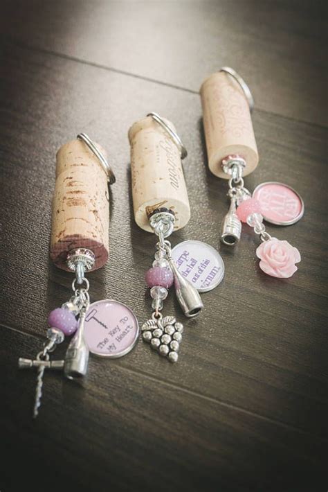 Cork Keychains Upcycled Wine And Champagne Cork Keychains Etsy