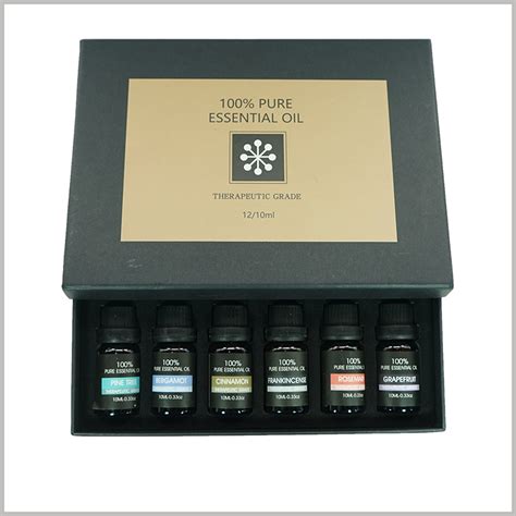 Essential Oil Packaging With EVA Insert For 12 Bottles Cosmetic Boxes