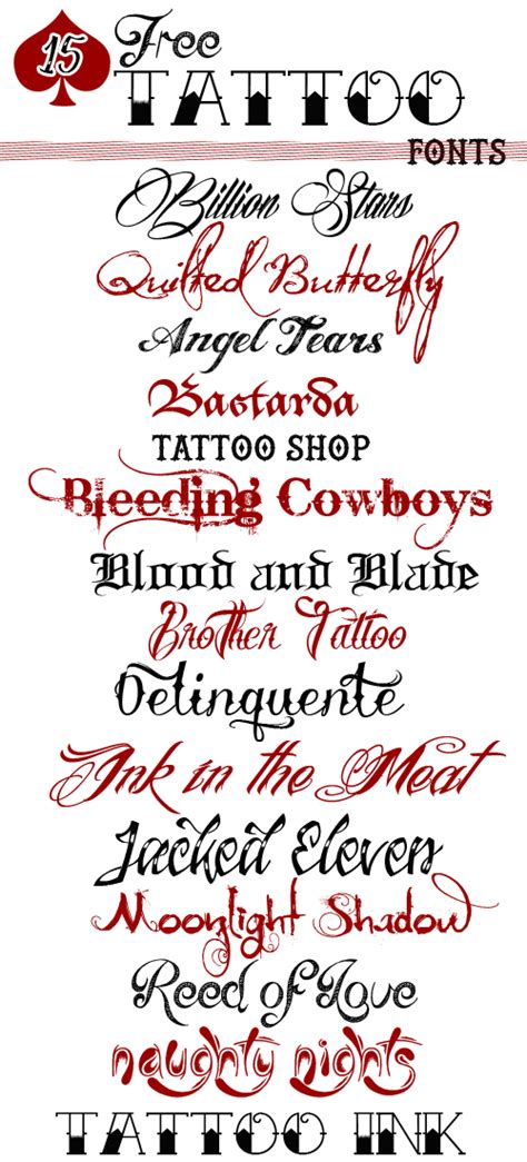 15 Free Tattoo Fonts Sweet T Makes Three