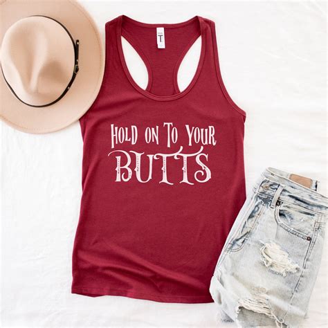 Hold On To Your Butts Morbid Womens Tank Top Keep It Weird Etsy
