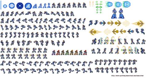 Megaman X Complete Sprite Sheet Imagineret