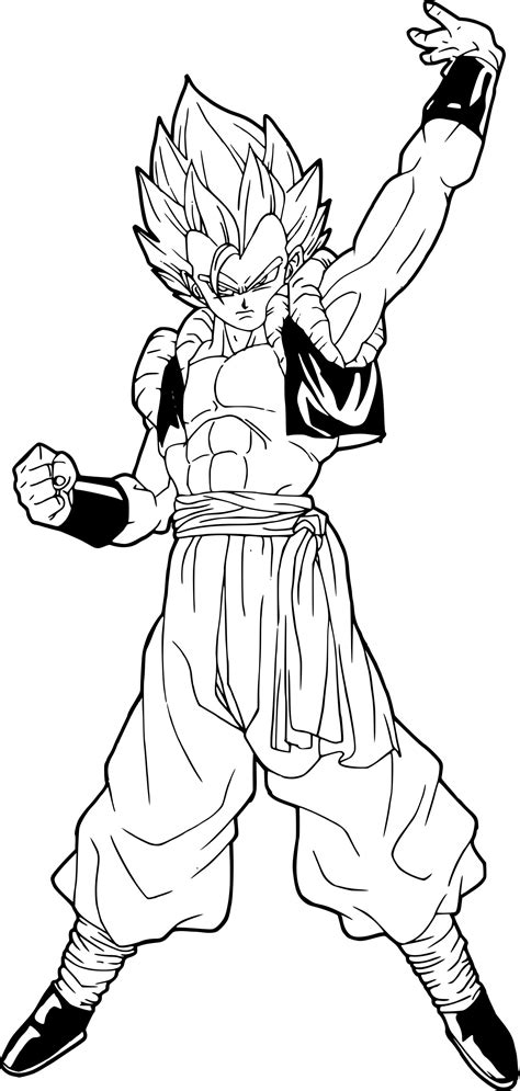 Coloriage Gogeta Dessin Gratuit à Imprimer