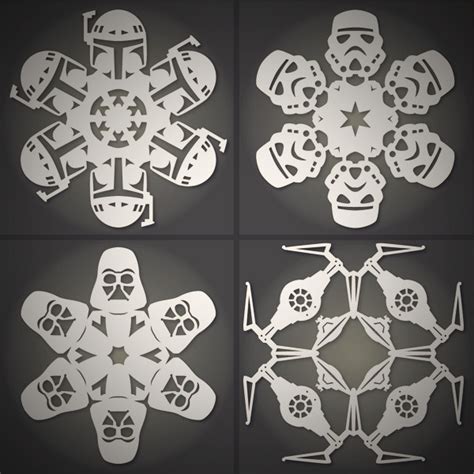 How To Make Diy Star Wars Snowflakes Free Templates Manmadediy