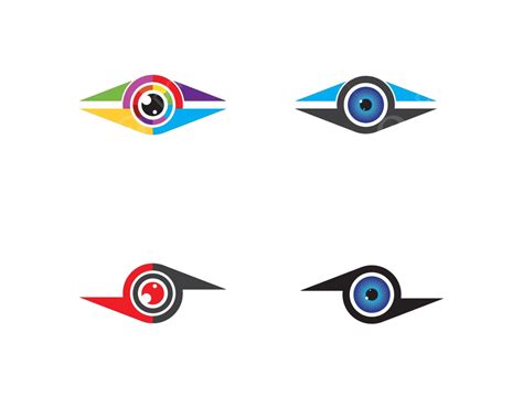 Eye Icon Logo Vector Template Illustration Identity Eyesight Counseling