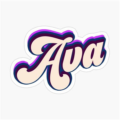 Ava Name Sticker By Inspireshop Ava Name Names Ava