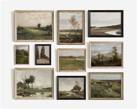 Vintage Gallery Wall Print Set French Country Landscape Etsy