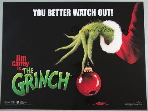 How The Grinch Stole Christmas Original Vintage Film Poster Original
