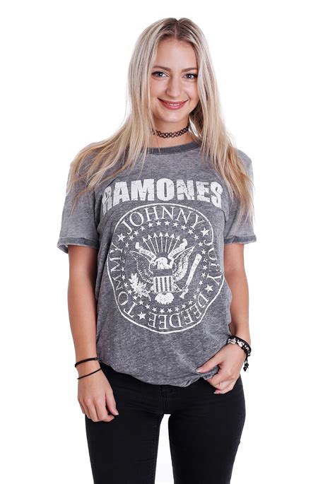 Ramones Presidential Seal Charcoal Grey T Shirt Impericon De