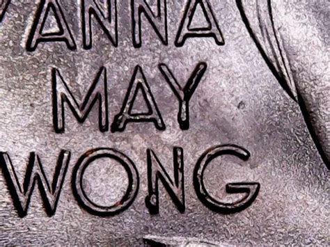 2022 Anna May Wong Quarter Die Chip Reverse Name Error £1042