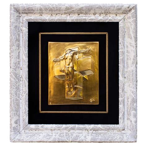 Salvador Dali Crucifixion Corpus Hypercubus Gold Edition Relief