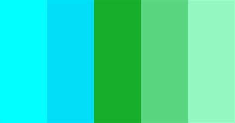 Aqua Blue And Green Color Scheme Aqua