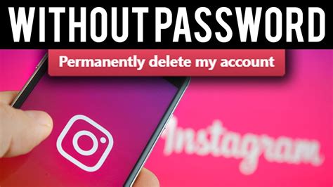 How To Delete Instagram Account Without Password 2020 Youtube