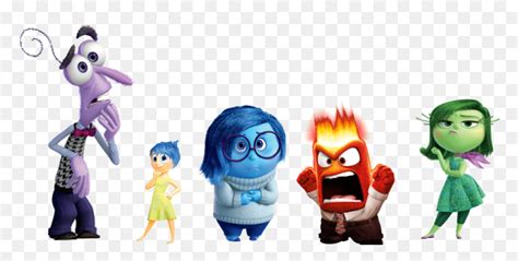 Inside Out Group Individuals Warped Inside Out Character Cutouts