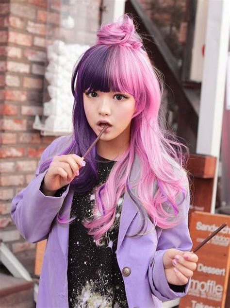 2 Tone Pink And Purple Hair Pictures Photos And Images For