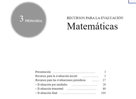 Examenes Matematicas Primaria Santillana Saber Hacer Matematicas primaria Exámen de