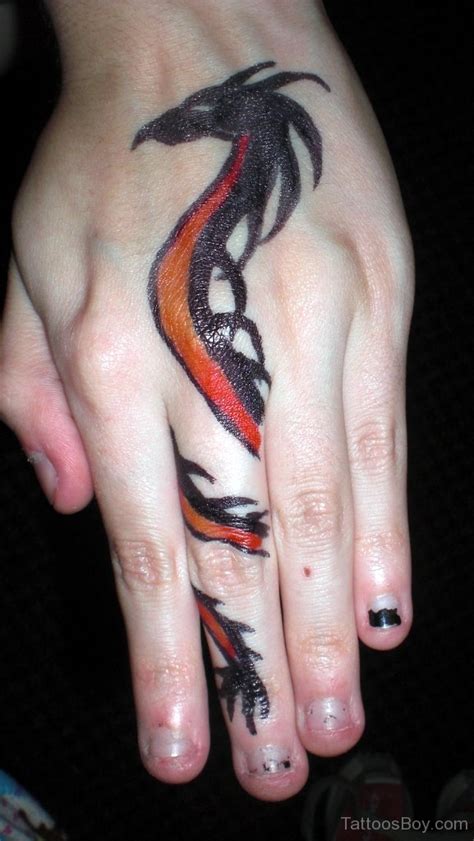Dragon Tattoo Design On Hand Tattoos Designs