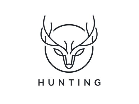 Hunting Logo Deer Cool Logo Logo Design