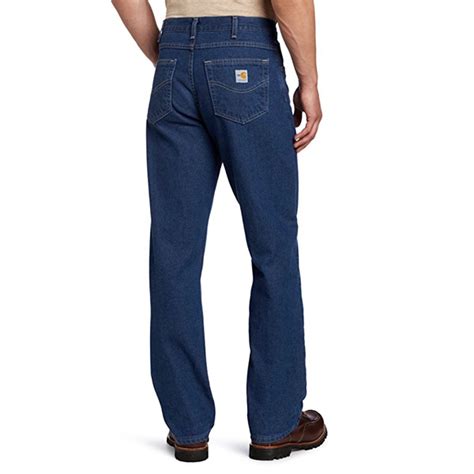 Carhartt Mens Flame Resistant Signature Denim Jean Relaxed Fit Fr