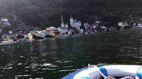 Boat Trip On The Lake Of The City Hallstatt Austria Youtube