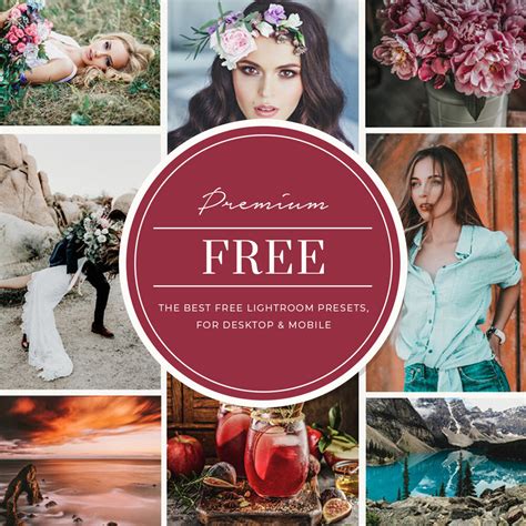For iphones and android devices. Free Lightroom Presets