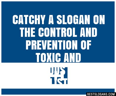 100 Catchy A On The Control And Prevention Of Toxic And Hazardous
