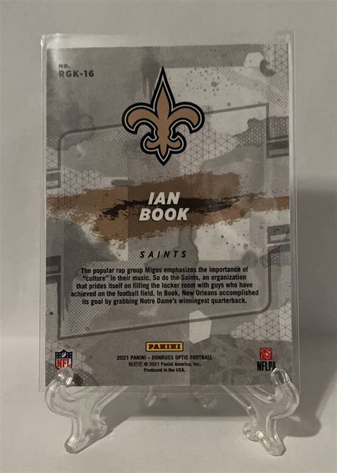 2021 Panini Donruss Optic Ian Book Gridiron Kings Rookies RGK 16 RC HTF