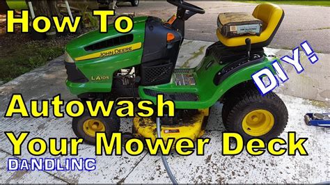 How To Autowash Your Lawn Mower Deck John Deere Youtube