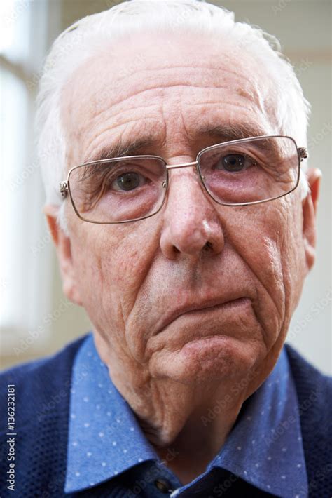 Portrait Of Senior Man Suffering From Stroke Stock Foto Adobe Stock