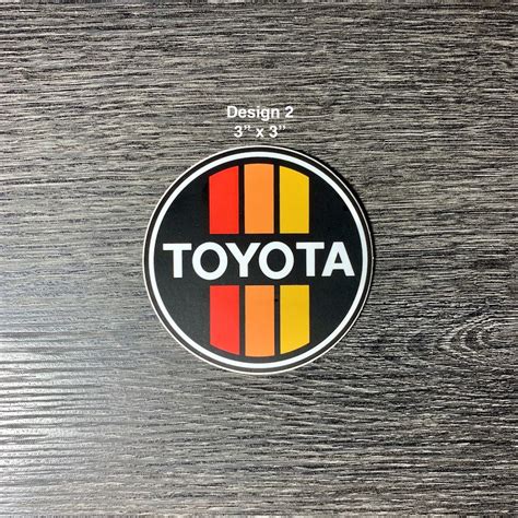 Toyota Vintage Stripes 4wd Vinyl Sticker Car Decal Tacoma Etsy